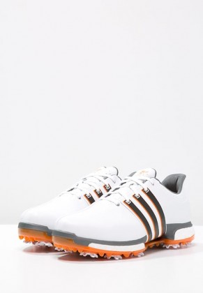zapatos de golf adidas Golf TOUR360 BOOST WD blanco/negero/naranja_008